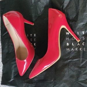 WHBM red pumps
